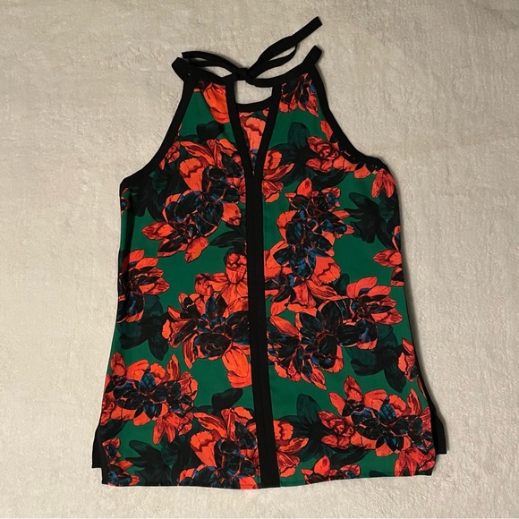 Vince Camuto Floral Sleeveless Blouse Size Small - Picture 2 of 5